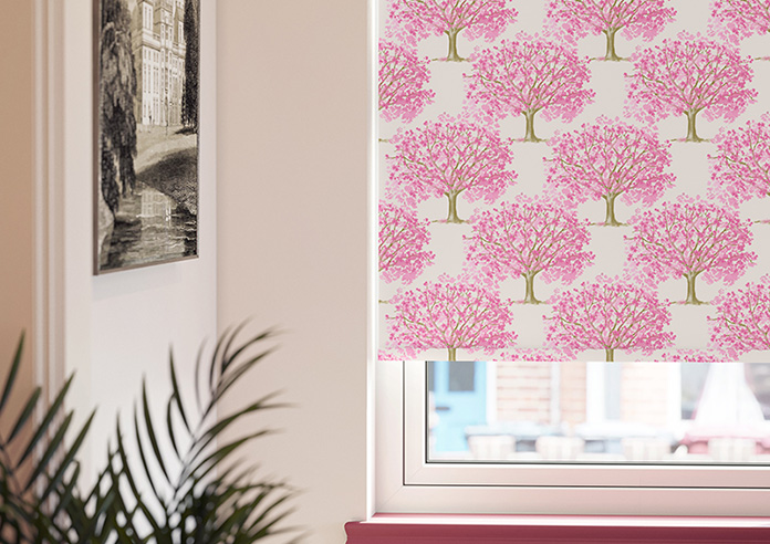 Classic Woodland, Pink Blossom - Roller Blind - Image 5
